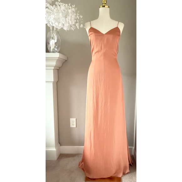 Lovers + Friends x Revolve The Slip Dress in Nude, Sz 12 - Picture 3 of 15